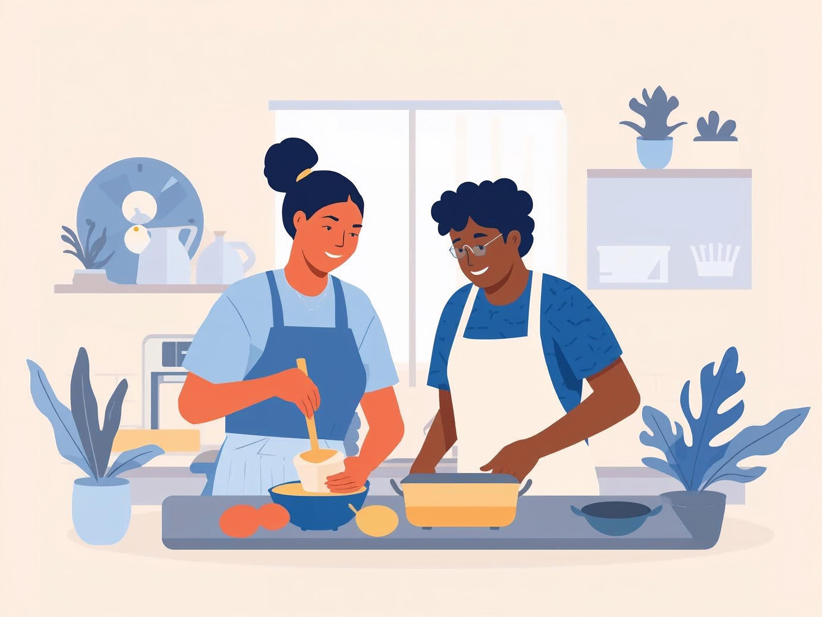 Daily Tasks/Shared Living — support service in action